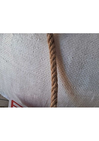 Jüt Halat 25 Metre Hasır Halat 10 Mm Kendir Halat İp Dekoratif Jü