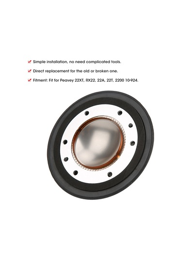 Hfambition Peavey 22xt/rx22/22a/22t İçin 10-924  Abs Malzeme Yüksek Sesli Membran, Kolay Kurulumlu Tam Değiştirme Parçası