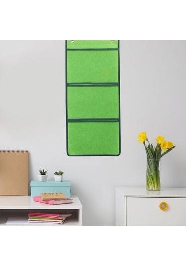 Suntek Magideal Anaokulu Sanat Sergisi Asılı Çanta Çok 3-ızgara-yeşil Yeşil