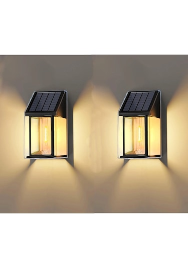 Sl-08 2'li Dekoratif Bağ Bahçe Balkon Solar Güneş Enerjili Lamba