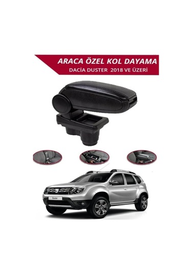 Dacia Duster 2018 Sonrası Araca Özel Kol Dayama Kolçak Vidasız Montaj