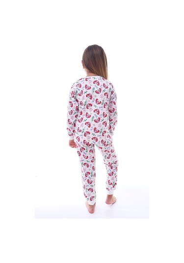 2'li Sevimli Sky Ve Mixed Kuromi Desenli Kız Çocuk Pijama Takımı Siyah