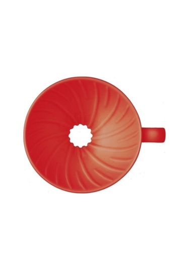 V60 02 Seramik Kahve Demleme Ekipmanı Kırmızı Ceramic Coffee Dripper V60 02 Red
