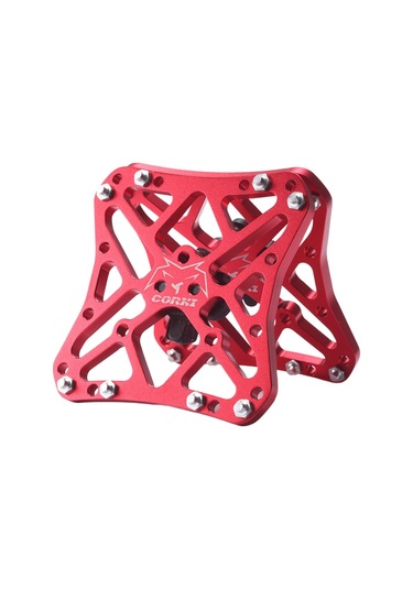 Dolıty Shimano Spd Için 2 Adet Klipssiz Pedal Kırmızı