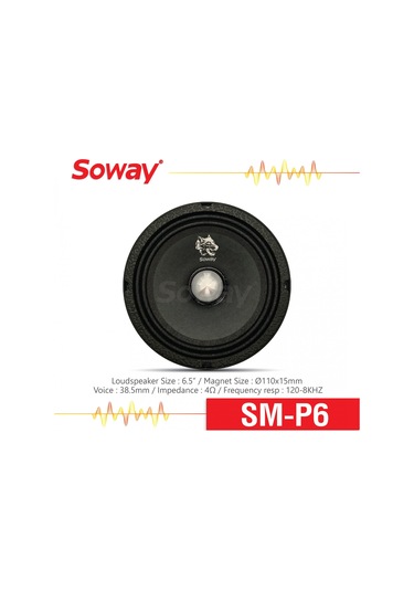 Soway P6 16 Cm Kurşun Göbek Profesyonel Midrange 300w 100rms 2adt