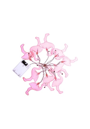 Led Peri Işıkları Pille Çalışan Flamingo Düğün Bahçe Dekorasyonu 1,65 M Enerji Sınıfı A Diğer