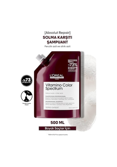 Vitamino Color Spectrum Boyalı Saçlar İçin Solma Karşıtı Refill Şampuan 500 Ml