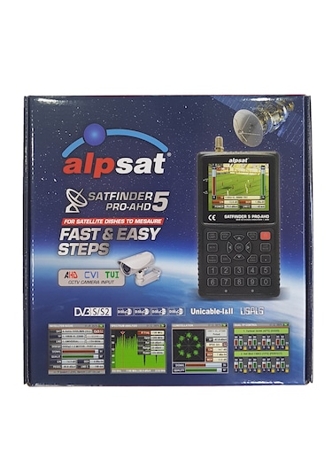 Alpsat Satfinder 5 Hd Pro - Profesyonel Uydu Bulucu Ve Ahd Kamera Tester