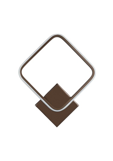 Kira Aplik Kahverengi Gün Işığı Ledli Banyo Hol Led Duvar Aplik Kahverengi