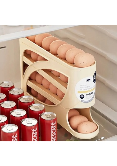 Maiyame Buzdolabı Düzenleyici Krem Rengi - Şık Ve Pratik Saklama Çözümü Bej