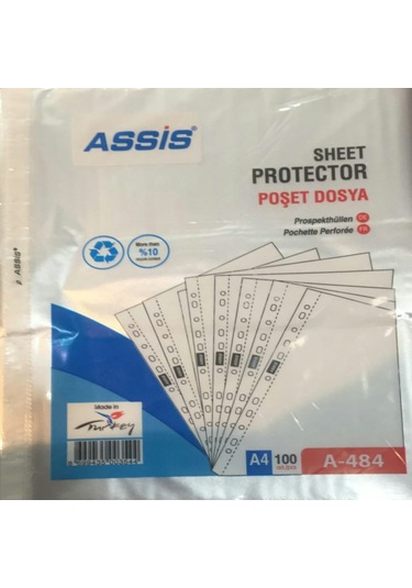 Assis Poşet Dosya A-484 Ekonomik A4 100'lü Paket