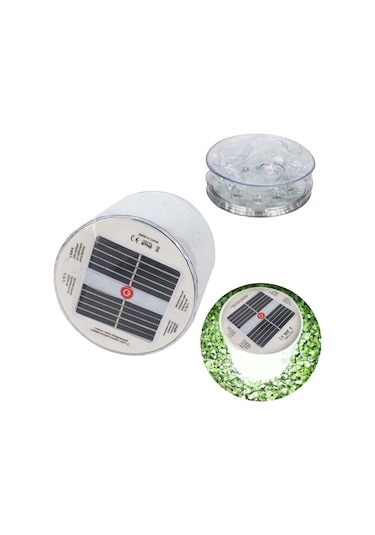 Lemestar Güneş Enerjili Şişirilebilir Led Feneri, 3 Mod Işık Zayıf/güçlü/sos , 600mah Batarya, Ip44 Su Geçirmez, Transparent, Kamp Ve户外活动ıçin Beyaz