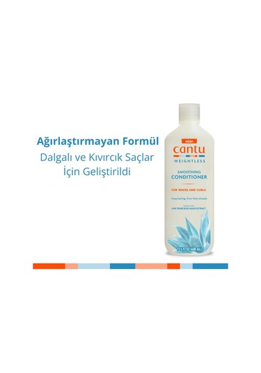 Cantu Weightless Saç Kremi 400 Ml- Kıvırcık Ve Dalgalı Saçlar İçin