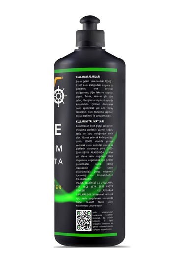 Netfer M-2000 Marin Çizik Giderici Tekne Pastası 1 L