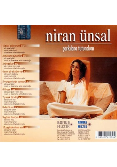 Niran Ünsal Şarkılara Tutundum - Cd