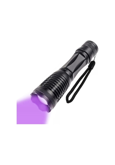 Valkyrie Çift Işık Dual Uv Mor Işık Ve Xml-t6 2000 Lümens El Feneri Siyah