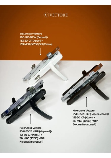 Vettore Pvc Plastik Kapılar İçin Kapı Kolu Kahverengi 169480810