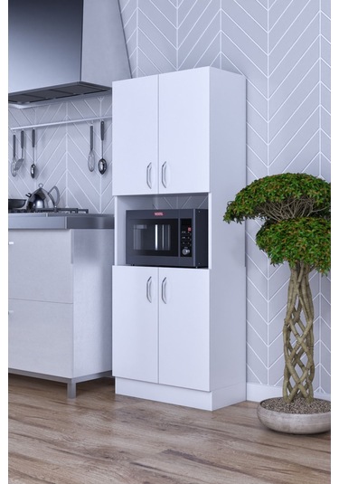 Mokapark Roma Çok Amaçlı Dolap Kapaklı Bölmeli Mutfak Balkon