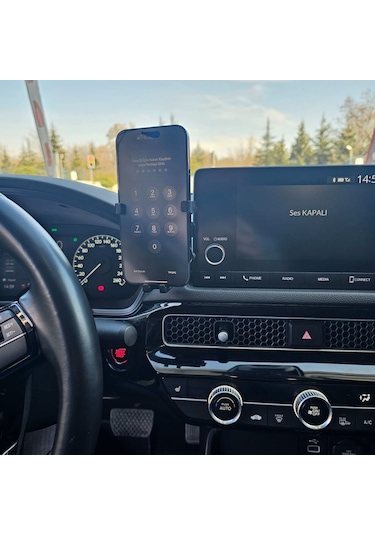 Honda Civic Fe1 2021-2024 Uyumlu Araca Özel Telefon Tutucu Direks