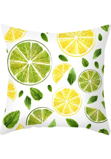 Yeni Sade Tarzda Baskılı Yastık Kılıfı No.69 Ekru