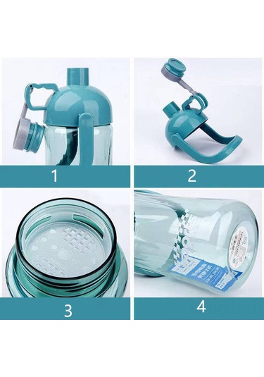 Aubyhe Yeşil Spor Su Bardağı 1420ml - Taşınabilir Plastik Matara, Fitness Ve户外活动 İçin, Öğrencilere Uygun Çok Renkli