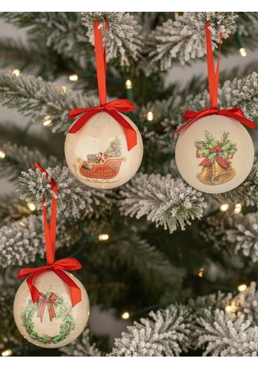 Annabelle Yılbaşı Ağaç Süsü 6 Adet 7,5cm