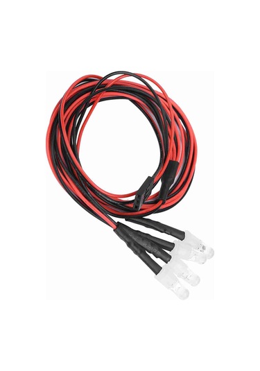 Geekyou Rc Drift Araba Işıklı Aksesuarı: 4 Adet 5mm Kırmızı Led Gece Farı, Kolay Kurulum, Dayanıklı Malzeme, Düşük Enerji Tüketimi
