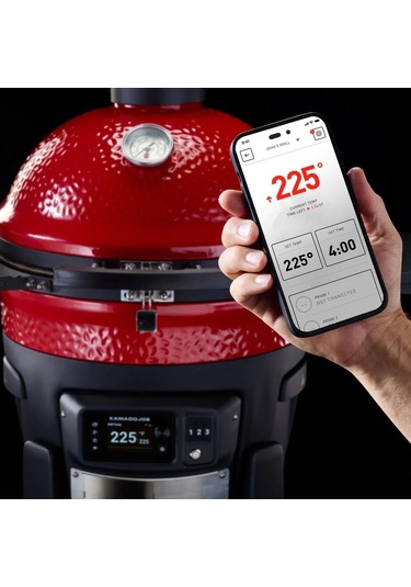 Kamado Joe Konnected Joe Dijital Seramik Kömürlü Barbekü Kömürlü Mangal