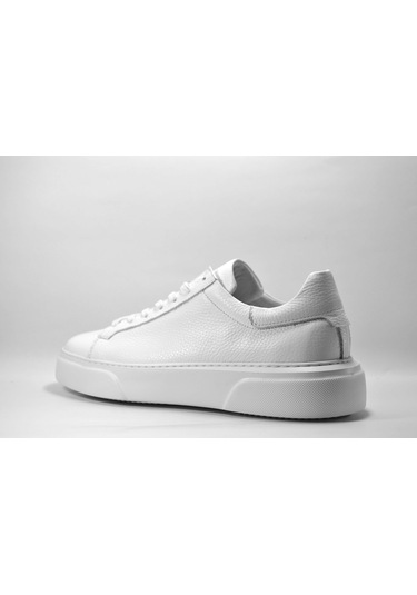 Onlo Ayakkabı MN.1091 Hakiki Deri Beyaz Casual Erkek Ayakkabı Beyaz