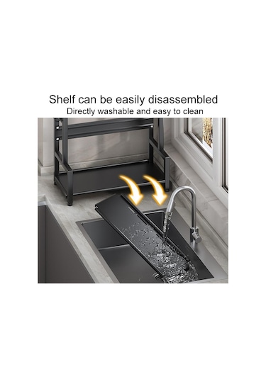 Sones Çift Katmanlı 30 Cm Mutfak Çok Amaçlı Raf Ev Tezgahı Baharat Depolama Rafları Diğer