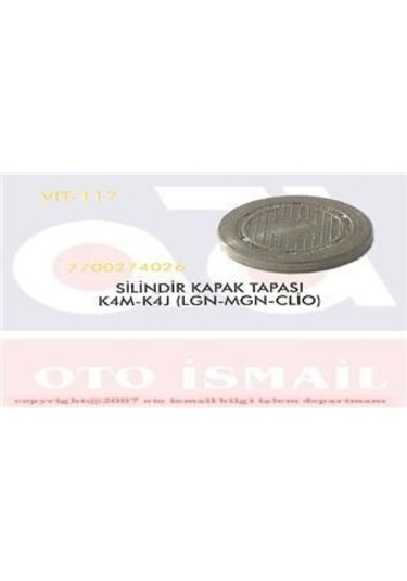 VITESSE 117 Silindir Kapak Tapası CLIO Kangoo Megane Laguna Fluence / Duster 1.4 16V K4J 1.6 16V K4M