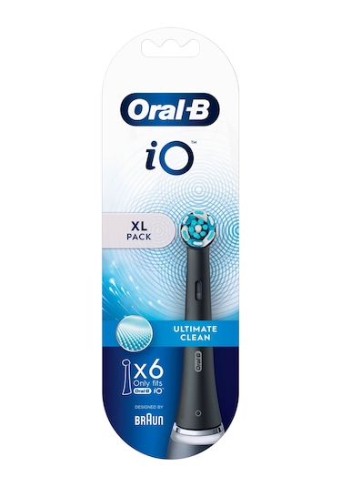 Oral-B İo Ultimate Clean Siyah Diş Fırçası Yedek Başlığı 6'lı