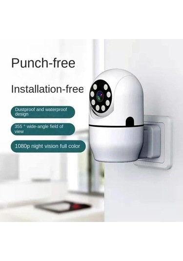 Novahub Akıllı Güvenlik Kamerası 1080p Hd Ev Kamerası Gece Görüşlü Hareket Algılama Eğim 355 Bebek Evcil Hayvan Yaşlılar İçin