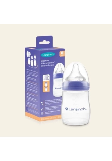 Lansinoh Biberon Natural Wawe Biberon Emziği 160ml