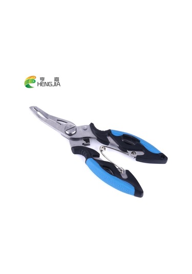 Turuncu Hengjia Pense Makas Yüksek Kaliteli Çok Fonksiyonlu Balıkçılık Olta Takımı Paslanmaz Çelik