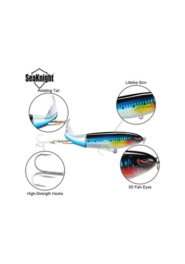 Novahub Gerçekçi 3d Gözler, Dönen Kuyruk İle Balık Çekme Oltası, 5 Stil Seçeneği