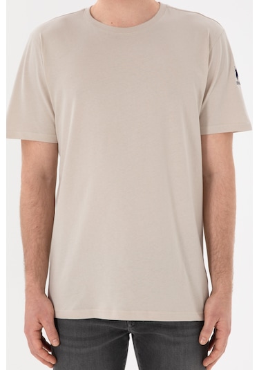 U.S. Polo Assn. Erkek Regular Fit Bisiklet Yaka Taş Basic Tişört 50305985-VR049 U.S. Polo Assn. Erkek Regular Fit Bisiklet Yaka Taş Basic Tişört 50305985-VR049