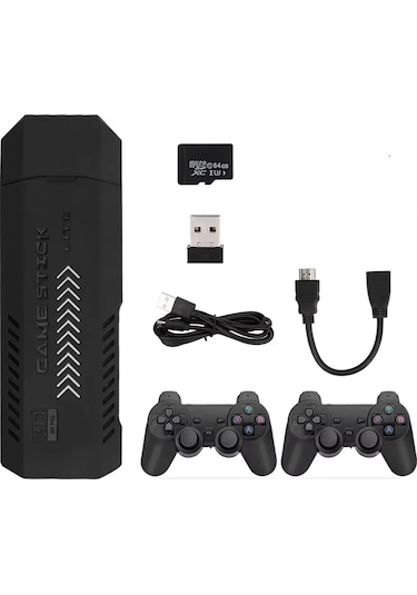 Schitec Retro 4K Game Stick 3D Arcade i Makinası 35000 Oyunlu Konsol