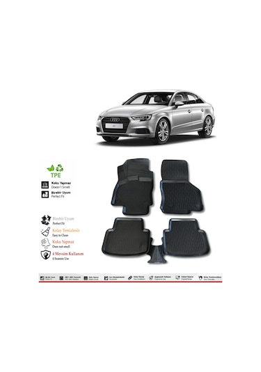 Audi A3 Sedan 2016 Model 4d Havuzlu Paspas