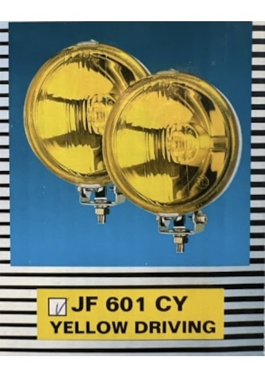 2 Adet Maxtel Sis Lambası Sarı Cam Arkası Metal Nikelaj JF 601 CY