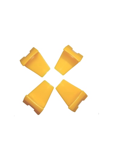 Geeksen Oto Lastik Çıkarma Makinesi Aksesuarı: 4'lü Kısa C Tipi Plastik Kanca Koruyucu Kılıf Seti - Dayanıklı Ve Kolay Kullanım