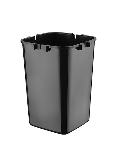 Tutma Saplı İç Kovalı Tezgah Üst Mutfak ve Banyo Çöp Kovası 4 Lt - Gri