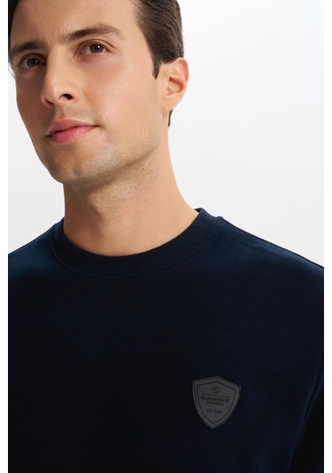 Arma Erkek Regular Fit Karbon Fırçalı Selanik Kumaş Bisiklet Yaka Süs Etiketli Sweatshirt Kazak K30124698802 Lacivert Arma Erkek Regular Fit Karbon Fırçalı Selanik Kumaş Bisiklet Yaka Süs Etiketli Sweatshirt Kazak K30124698802 Lacivert