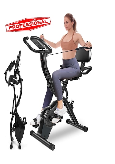 Reidan X 4ın1 Katlanabilir Ekranlı Egzersiz Bisikleti Manyetik Bisikl...