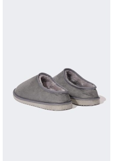 Defacto Erkek Düz Taban Slip On Ev Terliği D3087ax24wngr422 Gri