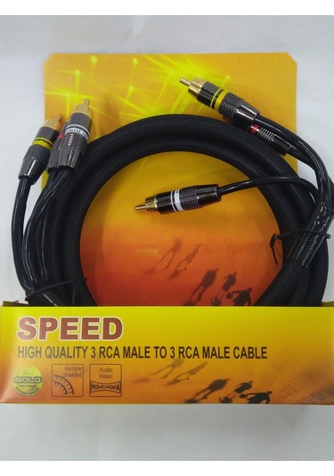 Speed 3Rca 3Rca Gold 2Mt Kablo