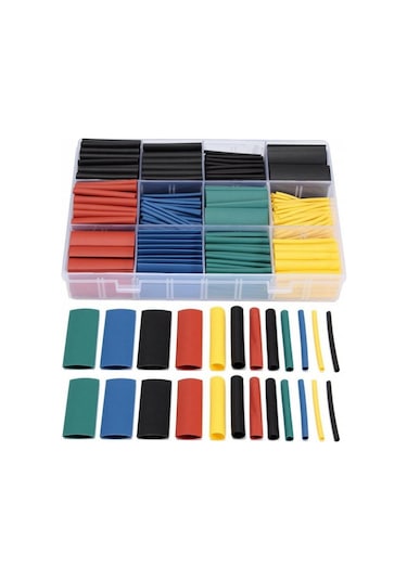 Makaron Kablo Yalıtım Isı Boru Daralan 580 Parça Kablo Tamir Kiti (503777087)