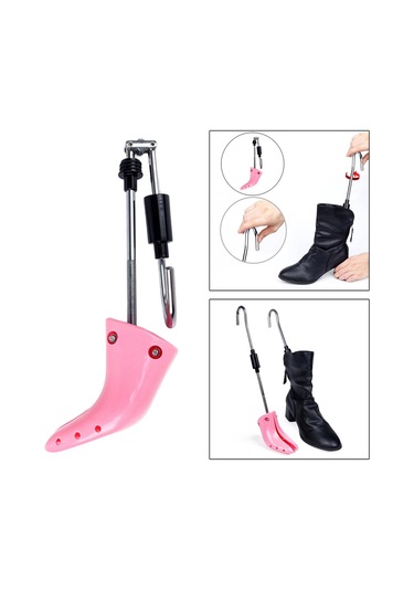 Homyl Katlanır Ayakkabı Sedyesi Ağaçları Ayarlanabilir Pembe Pembe