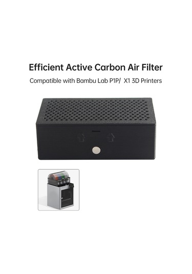Jeemson Bambu Lab P1p/x1 Uyumlu 3d Yazıcı Filtresi - Aktiv Karbonlu Hava Temizleyici, Kolay Değiştirilebilir
