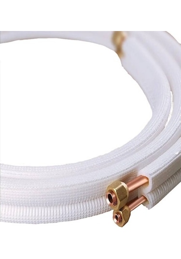 Klima Bakır Boru 9 Mm Çiftli 1/4" X 0 8 + 1/2" X 0 8 Mm Maxı 10 Metre